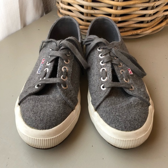 superga wool slip on